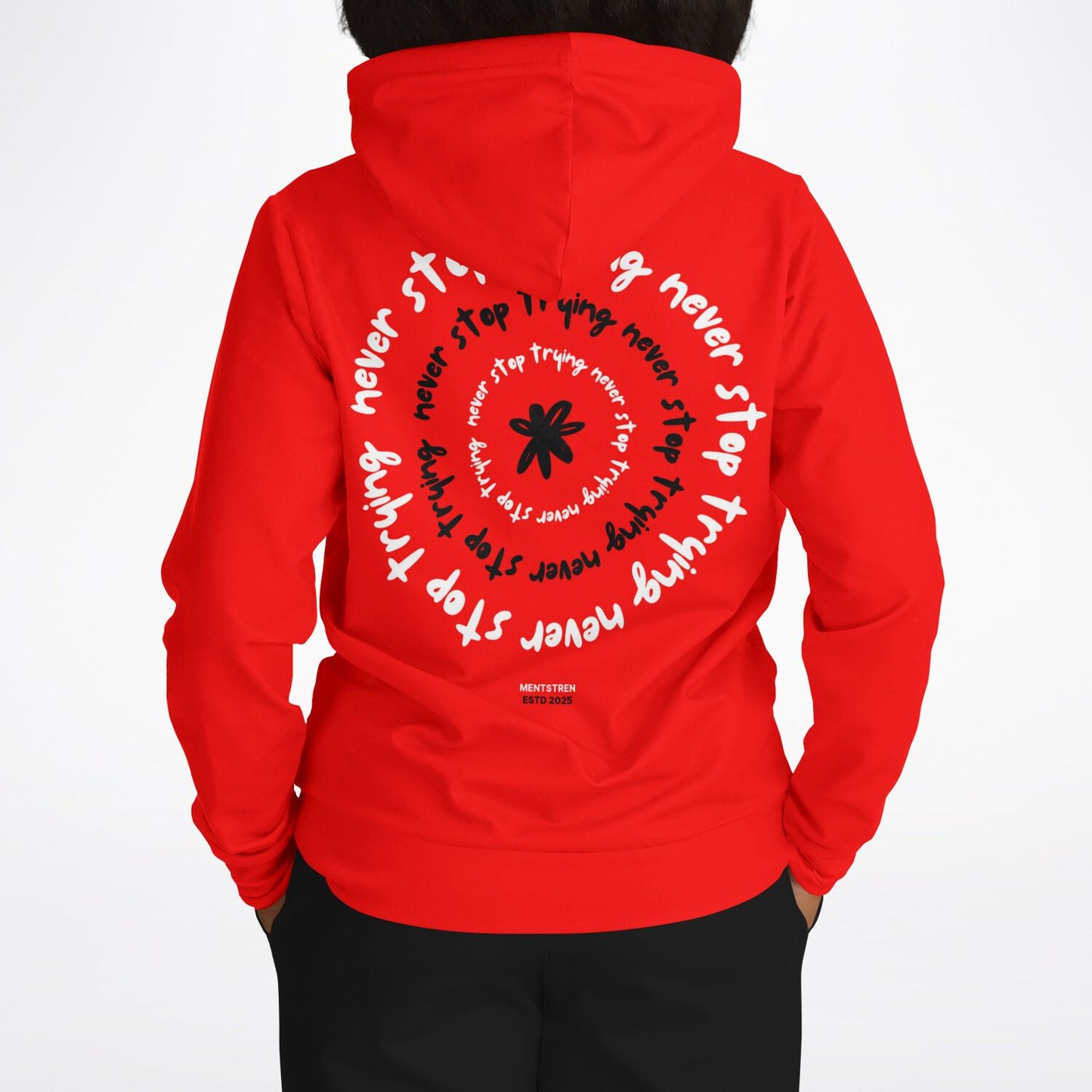 Unisex Fashion Pullover Hoodie-Never Stop