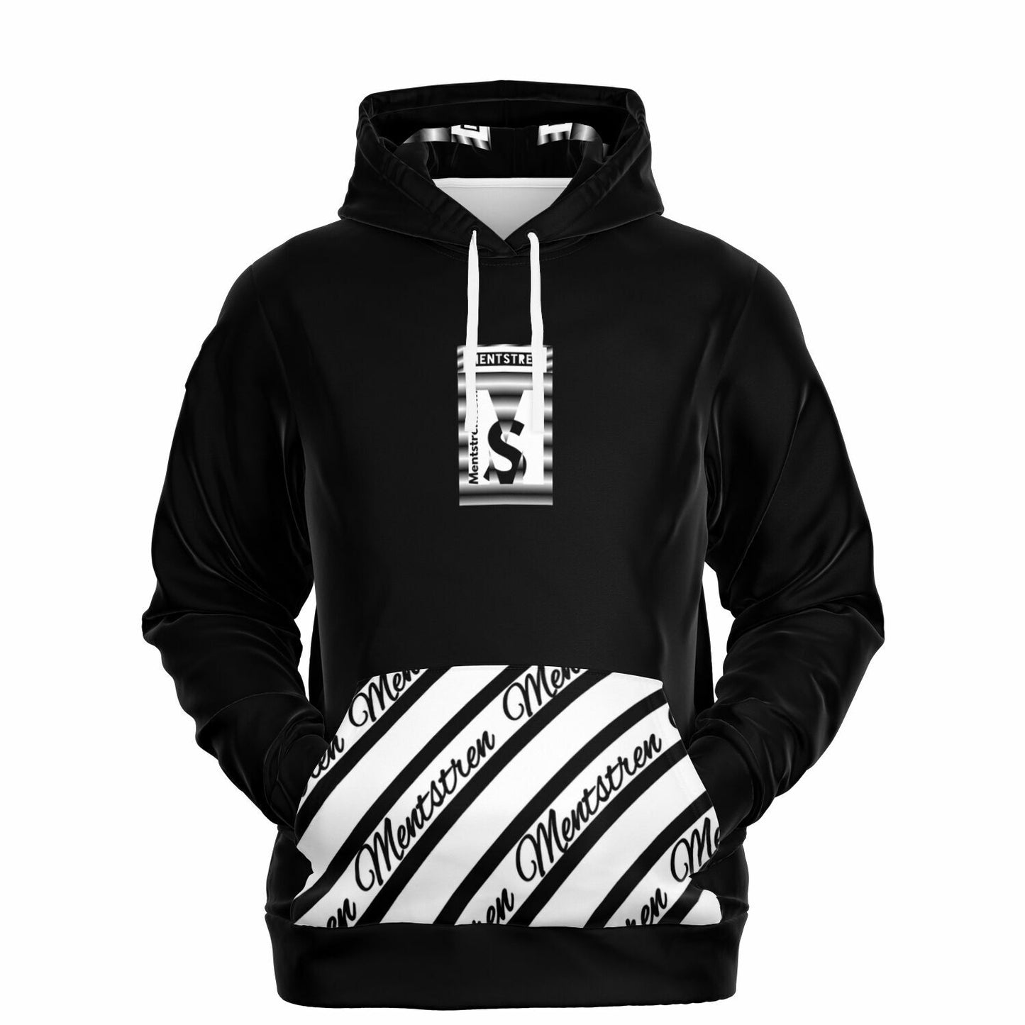 Unisex Fashion Pullover Hoodie-Power