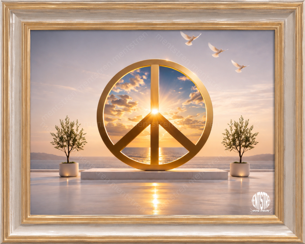 "Peace: Above Noise" Canvas Art
