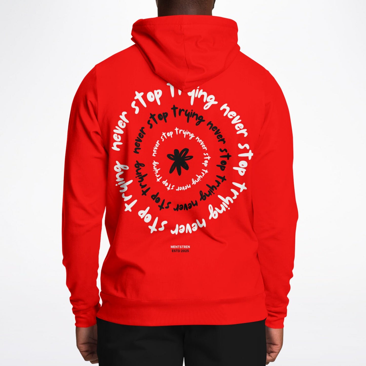 Unisex Fashion Pullover Hoodie-Never Stop