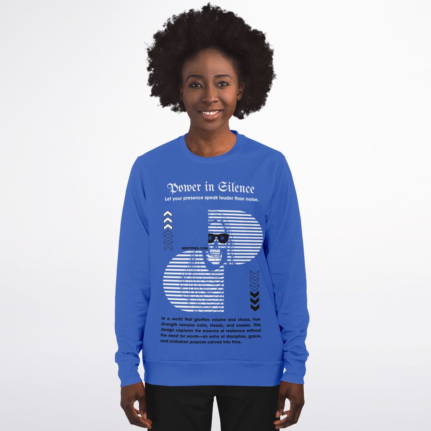 Unisex Fashion Sweatshirt-Power Blue