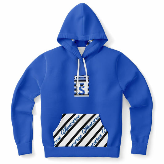 Unisex Fashion Pullover Hoodie-Power Blue