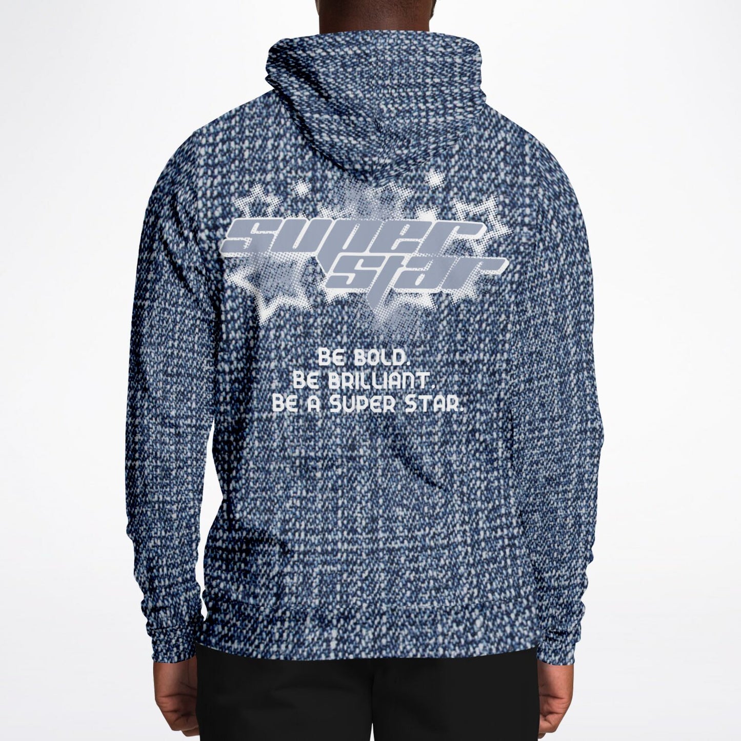 Unisex Fashion Pullover Hoodie-SUPERSTAR