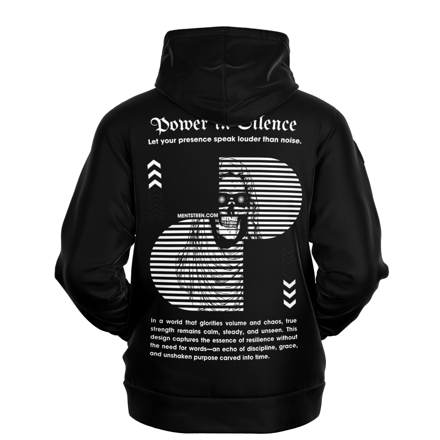 Unisex Fashion Pullover Hoodie-Power